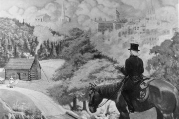 Imagen de un jinete de circuito, cortesía de la Comisión General sobre Archivos e Historia para La Iglesia Metodista Unida, Universidad Drew.