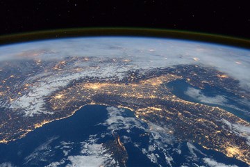 The earth as viewed from the International Space Station. Photo courtesy of Creative Commons.