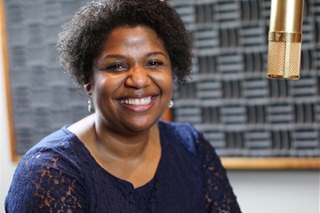 Sheila Bates joined us in our studio to record an episode of Get Your Spirit in Shape. Photo by Kathleen Barry, United Methodist Communications.