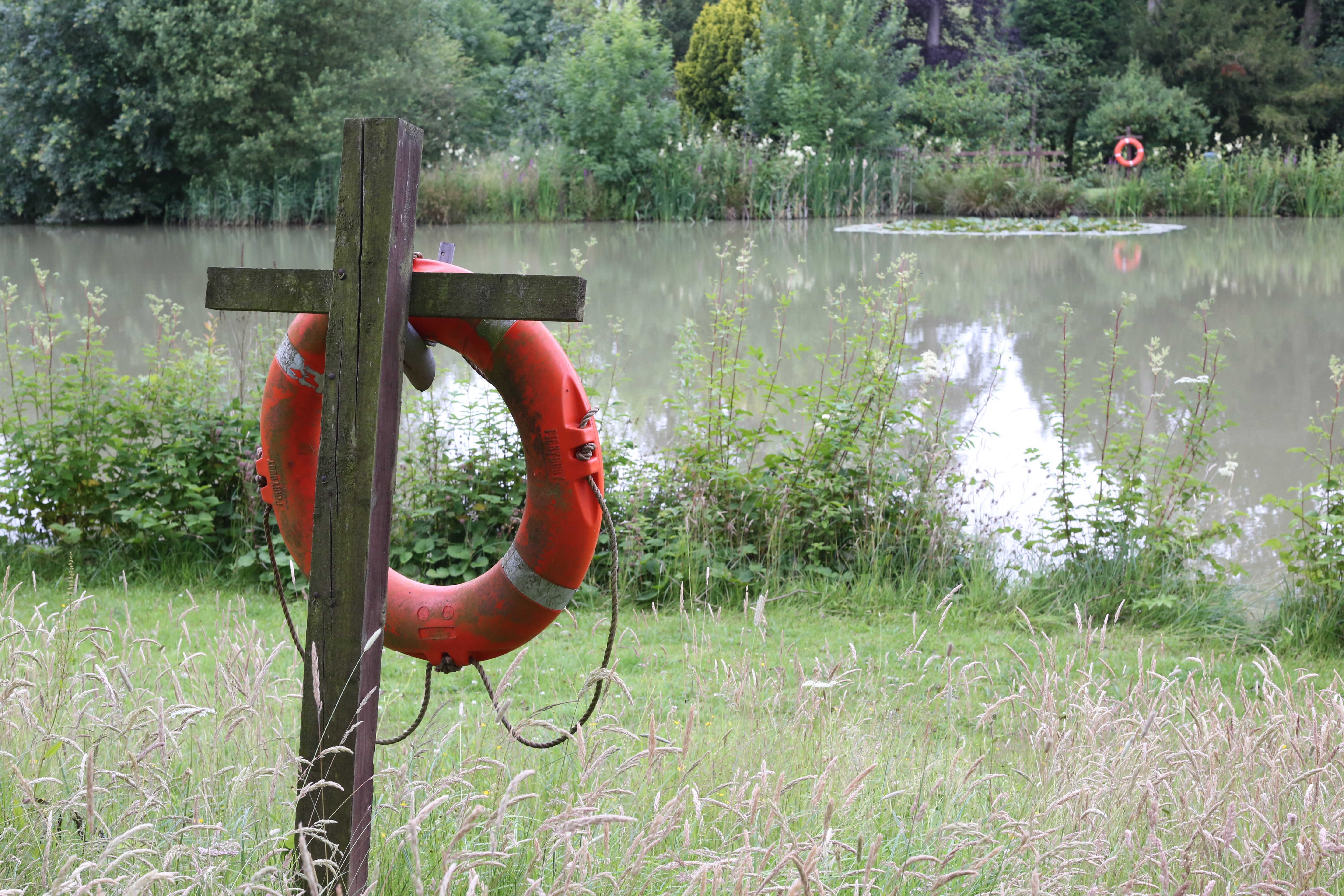 God offers us salvation. We remain free to refuse the help that is offered, or walk away. 