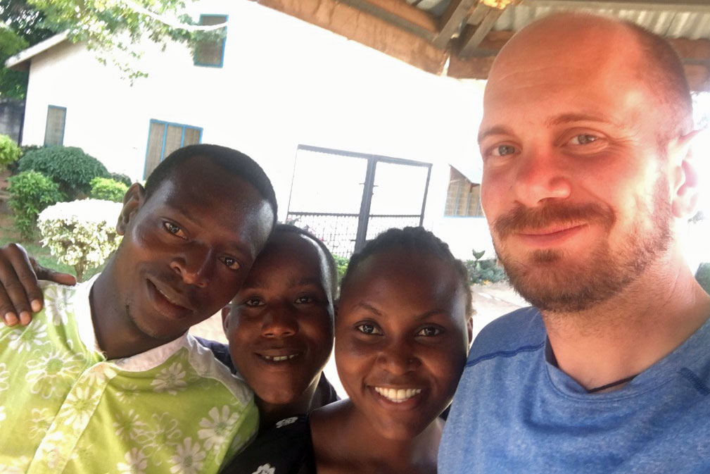 United Methodist missionary Eric Soard (r) is the founder of Wesley College in Mwanza, Tanzania. Photo courtesy Eric Soard. 