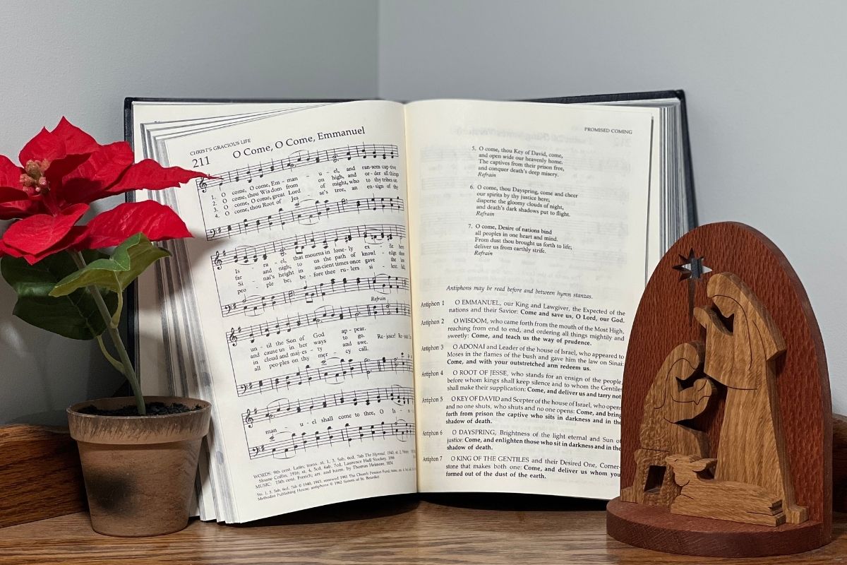 The origins of popular Advent hymn, "O Come, O Come, Emmanuel," extend back to the 9th century. Photo by Crystal Caviness, United Methodist Communications