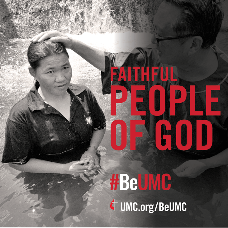 Core value: Faithful (social media, English) We are dedicated to growing in faith as we become disciples of Jesus Christ. The #BeUMC campaign reminds us of who we are at our best — the spirit-filled, resilient, connected, missional, faithful, diverse, deeply rooted, committed, disciple-making, Jesus-seeking, generous, justice-seeking, world-changing people of God called The United Methodist Church. Social media graphic, English.