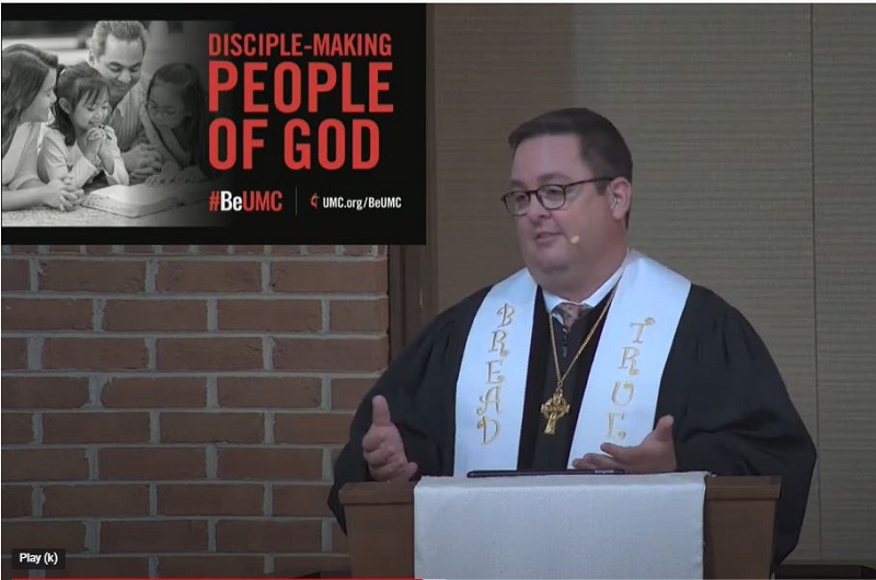 The Rev. Jim Parsons of Milford Hills UMC in Salisbury, N.C., launches a sermon series featuring #BeUMC core values.