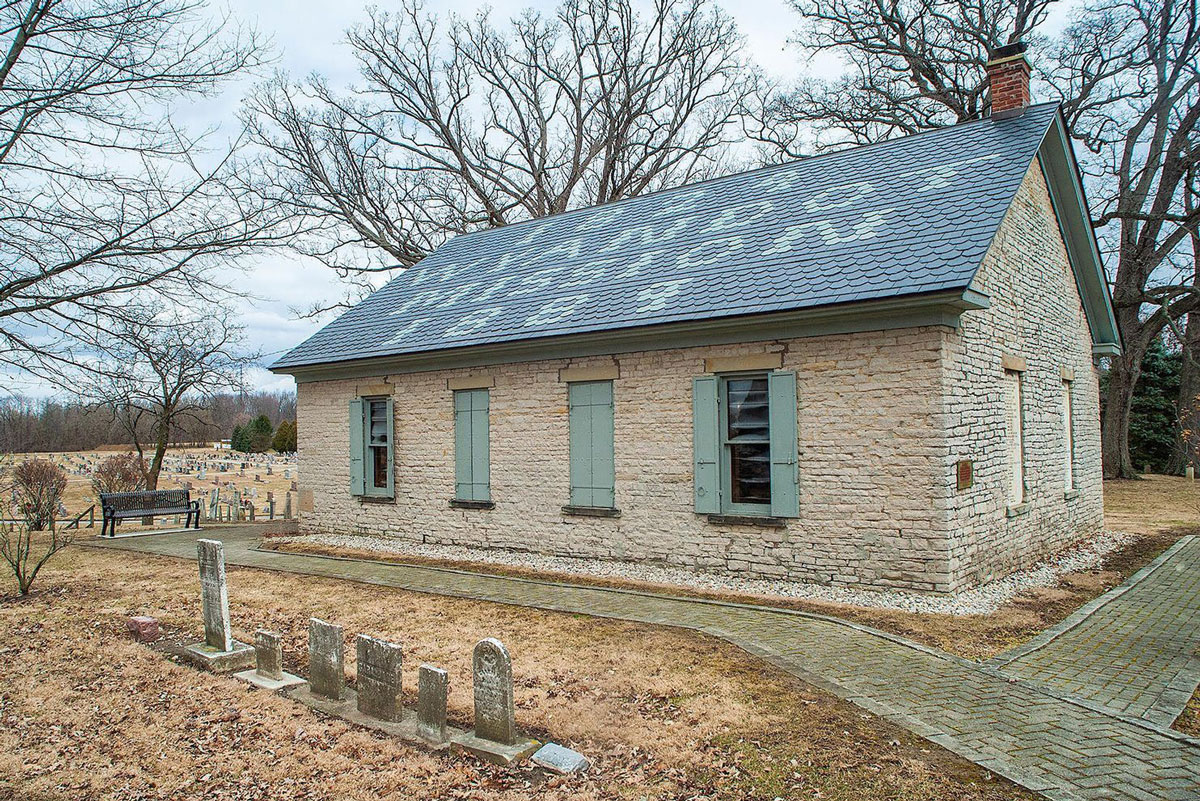 The Wyandott Indian Mission, founded by John Stewart, was the first Methodist mission. Photo courtesy of William Swain, Wyandott Nation.