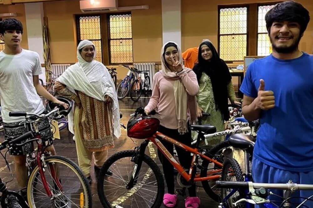 A United Methodist church in the Upper New York Conference annually gives away bikes and helmets to its neighbors as an outreach ministry.