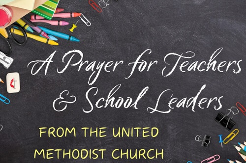 A prayer for teachers and school leaders