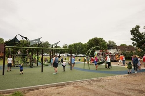 Playground on the grounds of Excelsior UMC. Courtesy of the Minnesota Conference