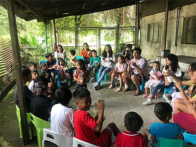 Quyen Nguyen meets with children for Bible Study and fun. (Photo: Courtesy of Quyen Nguyen)