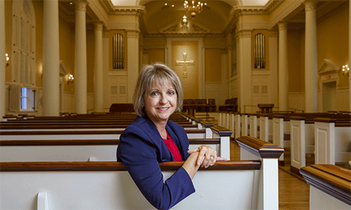 Janet Collinsworth, a 2009 graduate of Perkins School of Theology, is founder and director of Agape Resource & Assistance Center, a Plano-based ministry that helps homeless women and their families become self-sufficient.