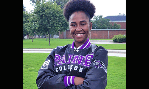 Katherine Pamela Sugilio Peralta, a senior business major. Photo credit: Paine College website.