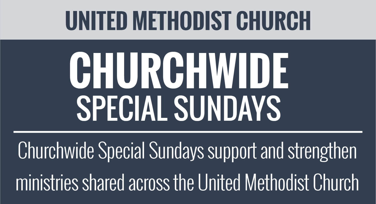 Churchwide Special Sundays - United Methodist Church - Thumbnail